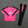 2018/2019 PSG Paris Saint-Germain Pink Half-Pull Tracksuit front view