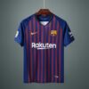 2018/2019 Retro Barcelona Home Football Shirt front view