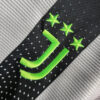 2019/2020 Retro Juventus Joint Edition Black and White Stripes Soccer Jersey detail view