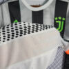 2019/2020 Retro Juventus Joint Edition Black and White Stripes Soccer Jersey detail view