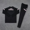 2021/2022 Psg Paris Saint-Germain Half-Pull Tracksuit Black back view