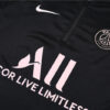 2021/2022 Psg Paris Saint-Germain Half-Pull Tracksuit Black detail view