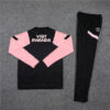 2021/2022 Psg Paris Saint-Germain Half-Pull Tracksuit Black Pink Sleeves back view