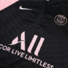 2021/2022 Psg Paris Saint-Germain Half-Pull Tracksuit Black Pink Sleeves detail view