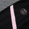 2021/2022 Psg Paris Saint-Germain Half-Pull Tracksuit Black Pink Sleeves detail view