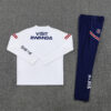 2021/2022 Psg Paris Saint-Germain Half-Pull Tracksuit White back view