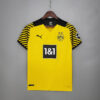 2021/2022 Retro Football Shirt Dortmund Home front view
