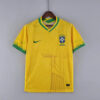 2022 Brazil Classic Soccer Jersey Yellow front view
