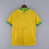 2022 Brazil Classic Soccer Jersey Yellow back view
