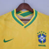 2022 Brazil Classic Soccer Jersey Yellow detail view