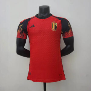 2022 FIFA World Cup Belgium Home Soccer Shirt -Player Version