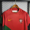 2022 FIFA World Cup Portugal Home Football Shirt detail view