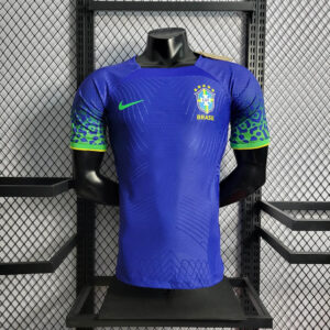 2022 World Cup Brazil Away Soccer Jersey -Player Version