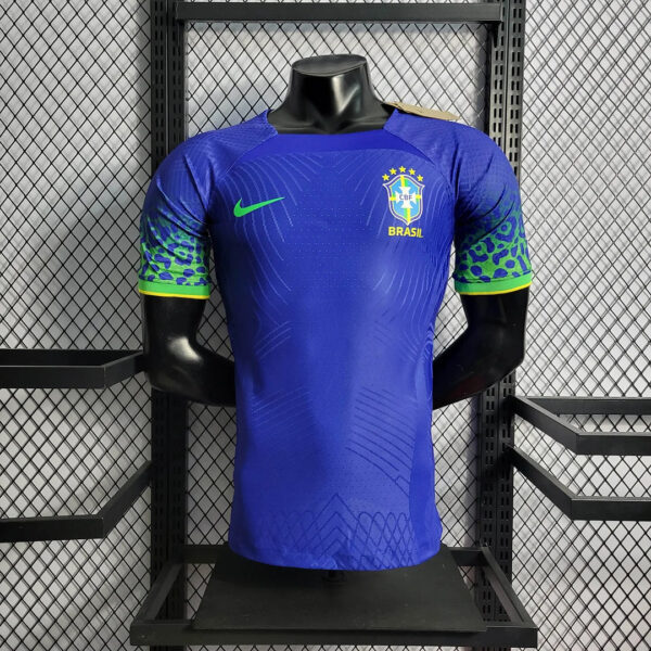 2022 World Cup Brazil Away Soccer Jersey -Player Version