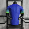 2022 World Cup Brazil Away Soccer Jersey -Player Version back view