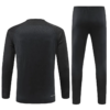 2022/2023 PSG Paris Saint-Germain Full Black Half-Pull Tracksuit detail view