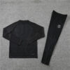 2022/2023 PSG Paris Saint-Germain Full Black Half-Pull Tracksuit back view