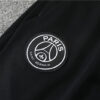 2022/2023 PSG Paris Saint-Germain Full Black Half-Pull Tracksuit detail view
