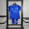2023 Italy Home Soccer Shirt Kids Size front view