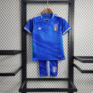 2023 Italy Home Soccer Shirt Kids Size