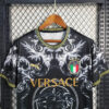 2023 Italy Special Edition Black Soccer Shirt detail view