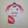 2023 Napoli Valentine's Day Limited Edition White Soccer Jersey front view