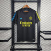 2023/2024 Arsenal Training Wear Black Soccer Jerlacksey front view