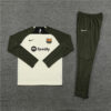 2023/2024 Barcelona Half-Pull Tracksuit Green front view