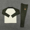 2023/2024 Barcelona Half-Pull Tracksuit Green back view