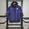 2023/2024 Barcelona Windbreaker Blue Jersey front view