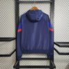 2023/2024 Barcelona Windbreaker Blue Jersey back view