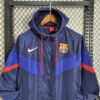 2023/2024 Barcelona Windbreaker Blue Jersey detail view