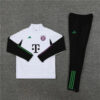 2023/2024 Bayern Munich Half-Pull Tracksuit White front view