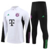 2023/2024 Bayern Munich Half-Pull Tracksuit White detail view