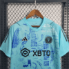 2023/2024 Inter Miami Training Wear blue Soccer Jersey detail view