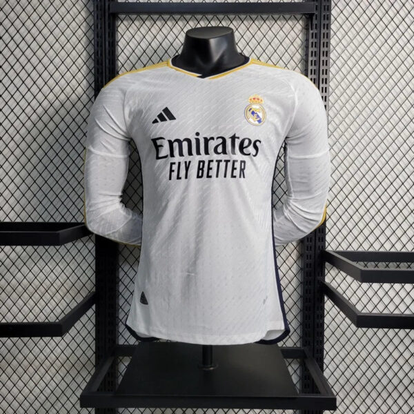 2023/2024 Long Sleeve Real Madrid Home Football Shirt