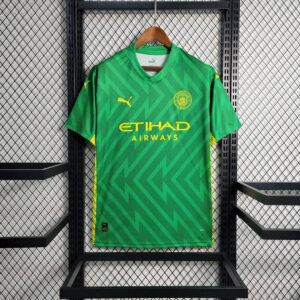 2023/2024 Manchester City Goalkeeper Green Football Shirt