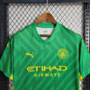 2023/2024 Manchester City Goalkeeper Green Football Shirt detail view