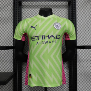 2023/2024 Manchester City Goalkeeper Green Football Shirt -Player Version