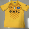 2023/2024 Napoli Goalkeeper Yellow Soccer Jersey front view