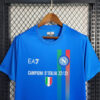 2023/2024 Napoli Soccer Commemorative Edition Blue Jersey detail view