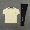 2023/2024 PSG Paris Saint-Germain Beige Half-Pull Tracksuit back view