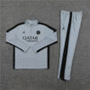 2023/2024 PSG Paris Saint-Germain Light Blue Half-Pull Tracksuit front view