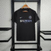 2023/2024 Paris Saint-Germain Black Balmain Shirt front view