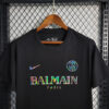 2023/2024 Paris Saint-Germain Black Balmain Shirt detail view