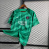2023/2024 Psg Paris Saint-Germain Goalkeeper Green Football Shirt detail view