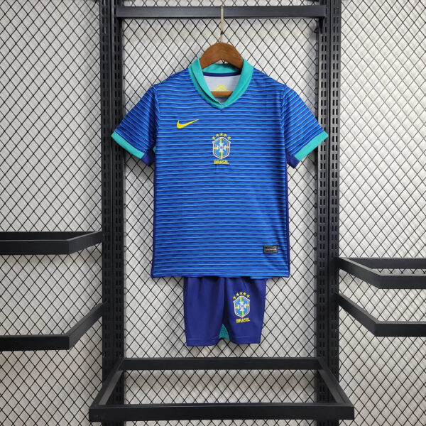 2024 Brazil Away Football Shirt Kids Size