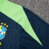 2024 Brazil Dark Blue Half-Pull Tracksuit detail view