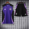 2024 Germany pre-match training Purple Jersey+Shorts front view