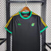 2024 Jamaica Training Wear Black Football Shirt detail view